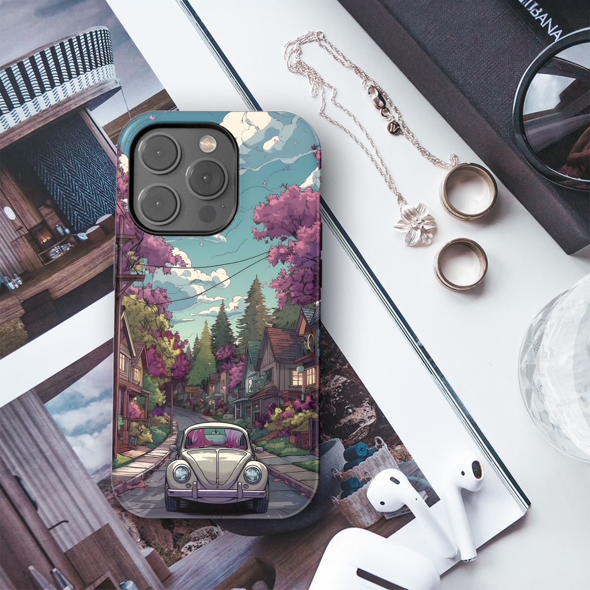 Springtime VW Drive Phone Case iPhone Samsung Cover Pixel 4091 - Image 3