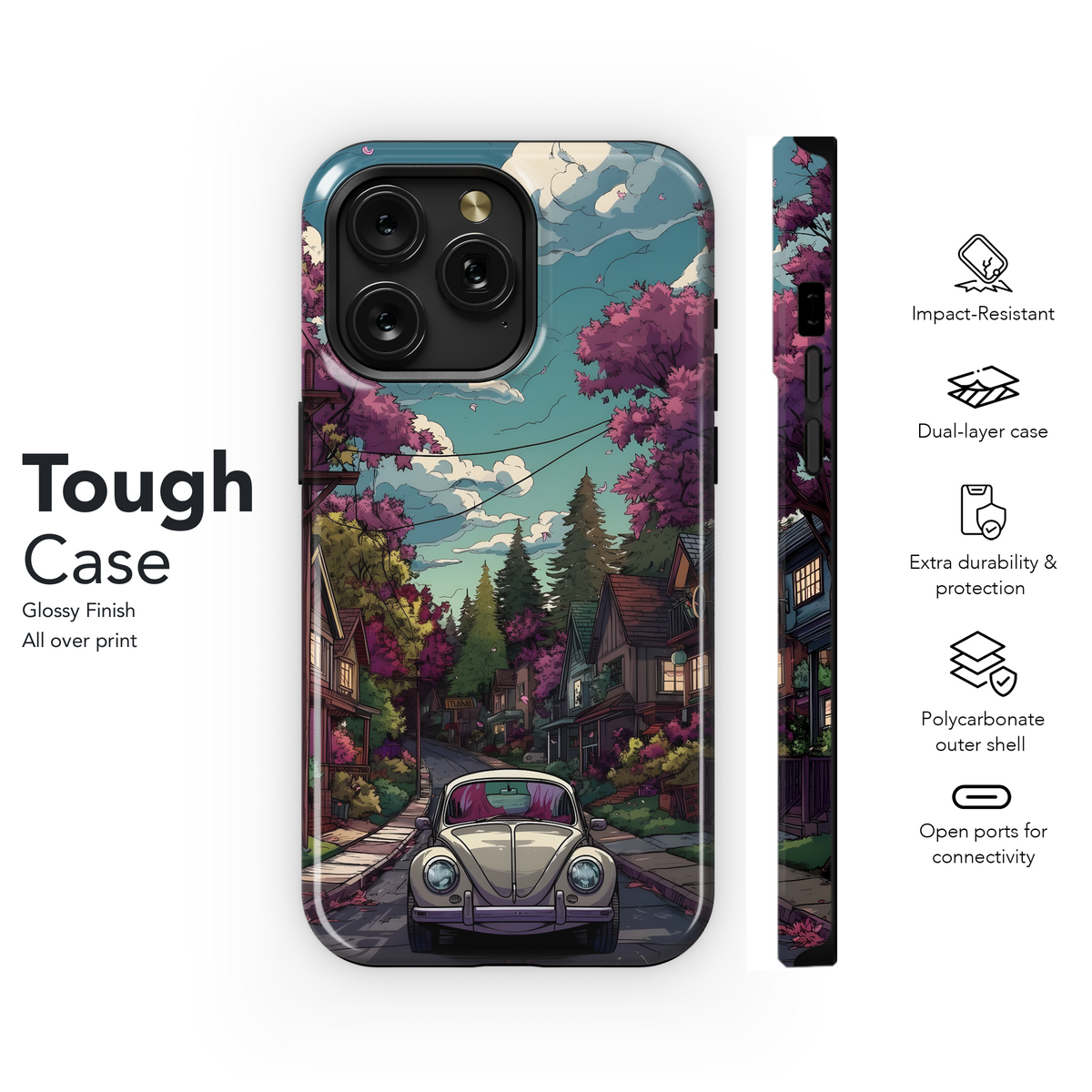 Springtime VW Drive Phone Case iPhone Samsung Cover Pixel 4091 - Image 6