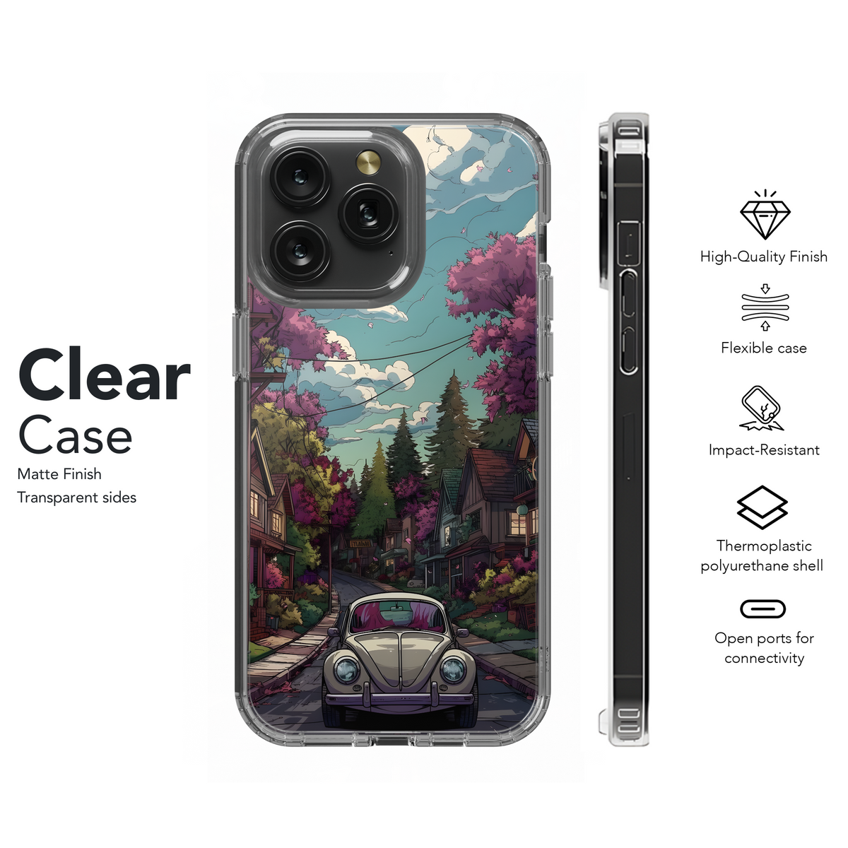 Springtime VW Drive Phone Case iPhone Samsung Cover Pixel 4091 - Image 8