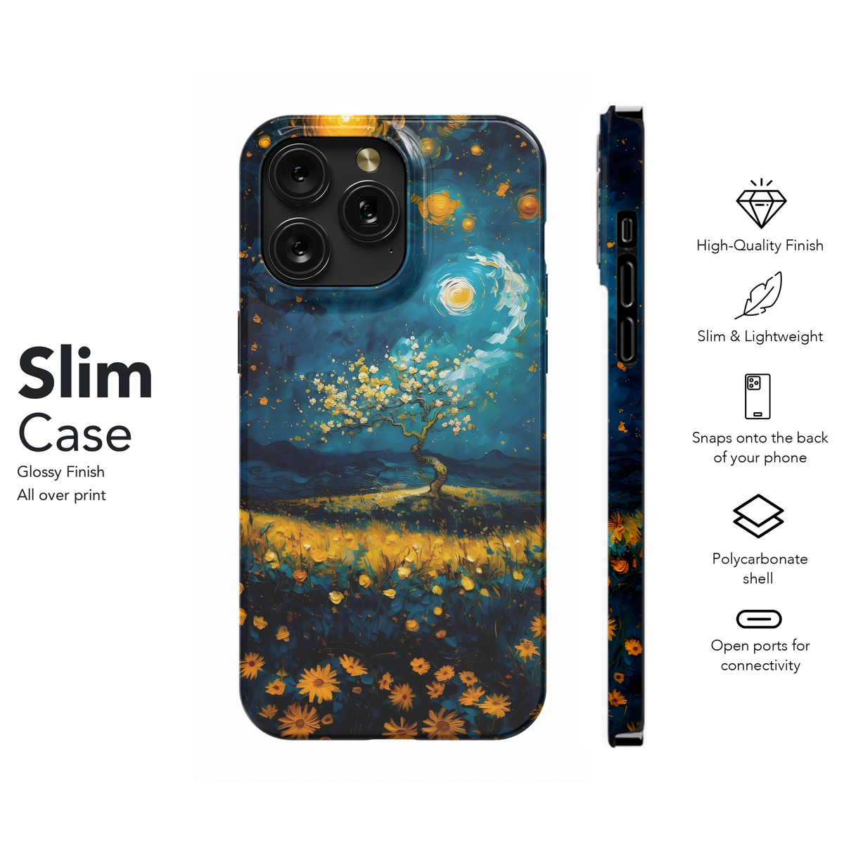 Starry Night Bloom
 Phone Case iPhone Samsung Cover Pixel 4251 - Image 7