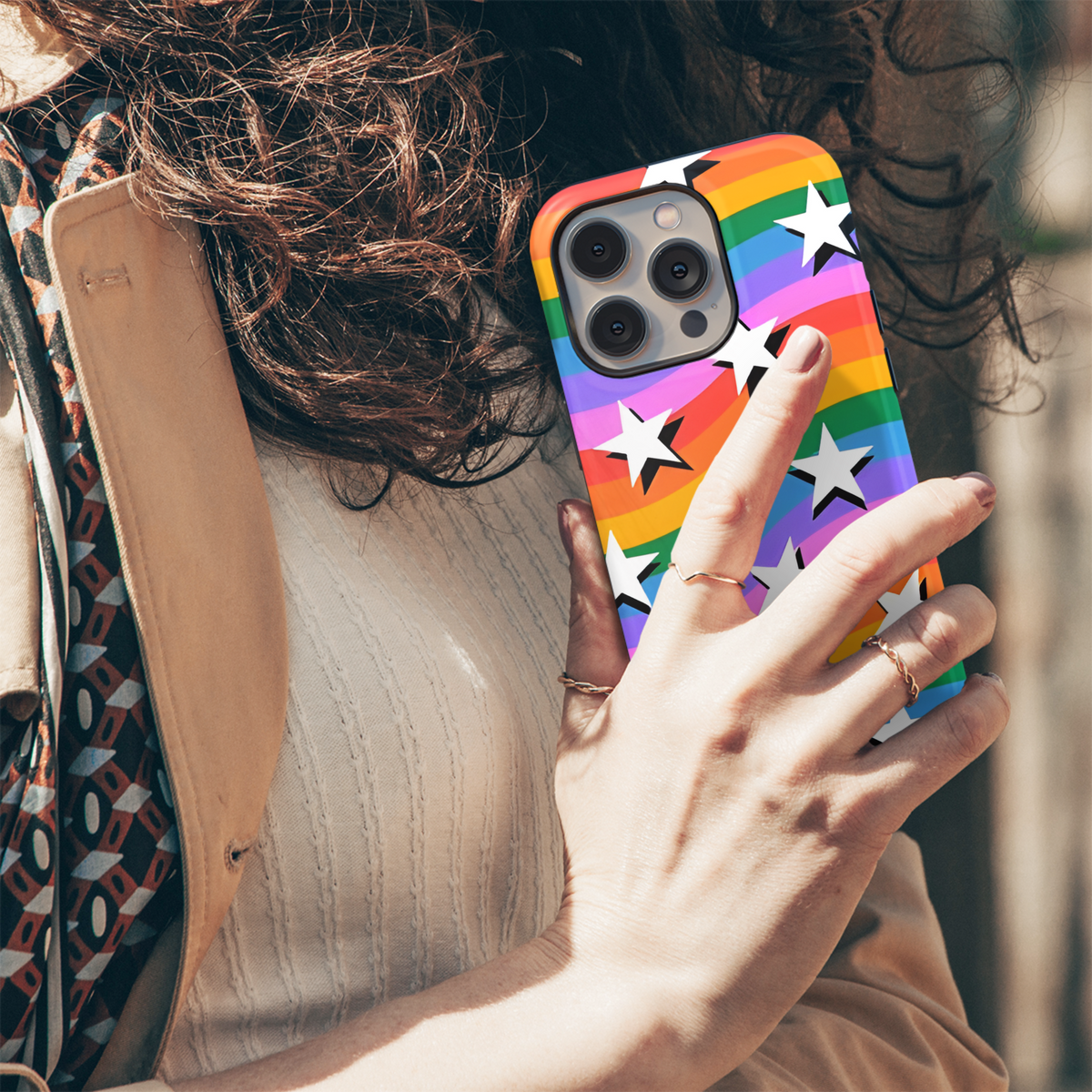 Starry Rainbow Phone Case iPhone Samsung Cover Pixel 3869 - Image 5