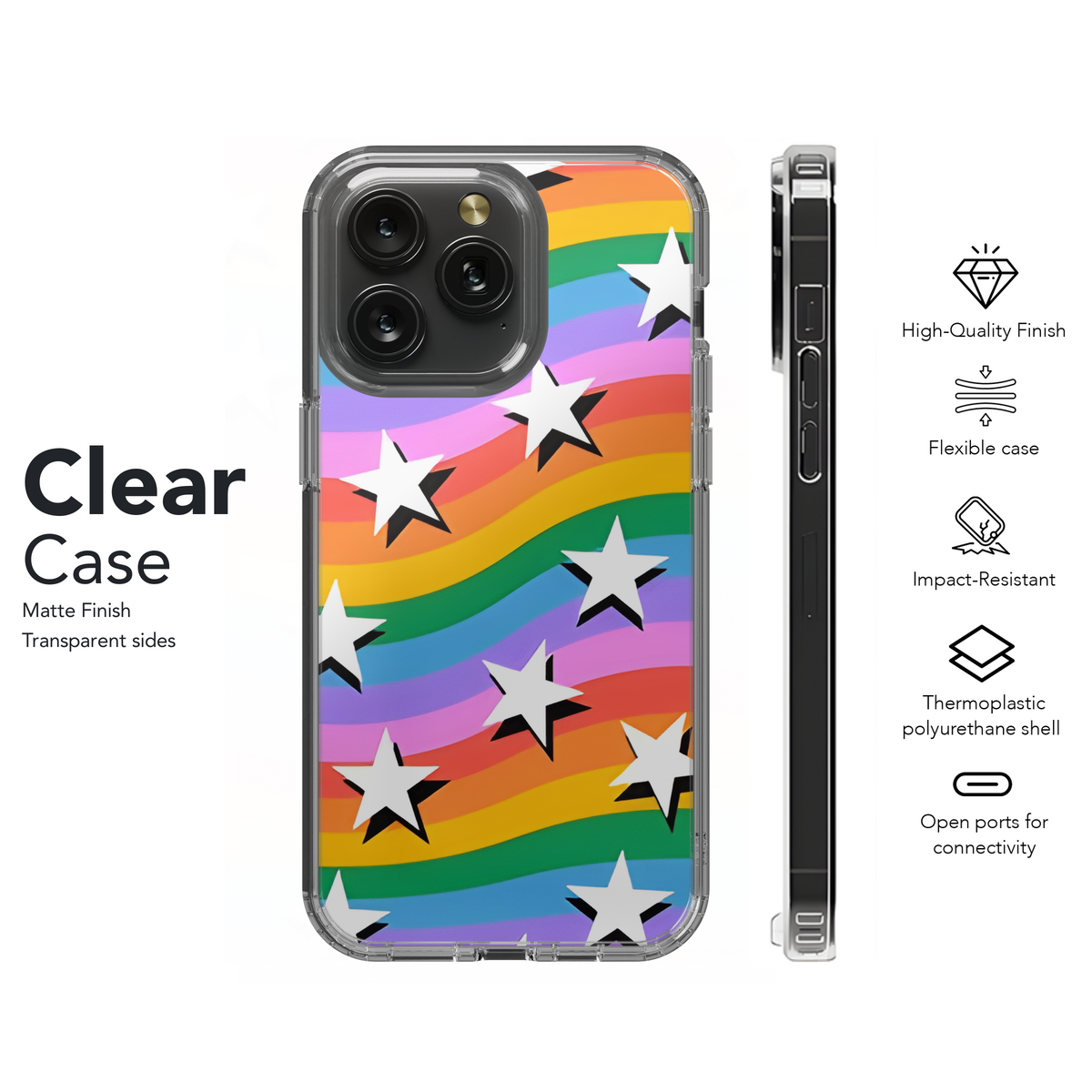 Starry Rainbow Phone Case iPhone Samsung Cover Pixel 3869 - Image 8