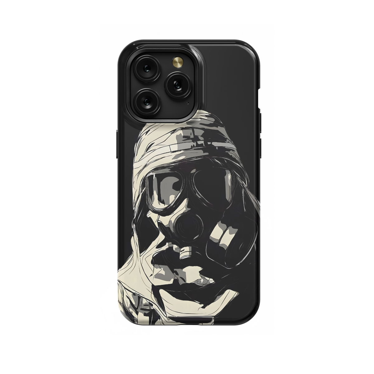 Steampunk Men in Mask Phone Case iPhone Samsung Cover Pixel 1619 - Image 1