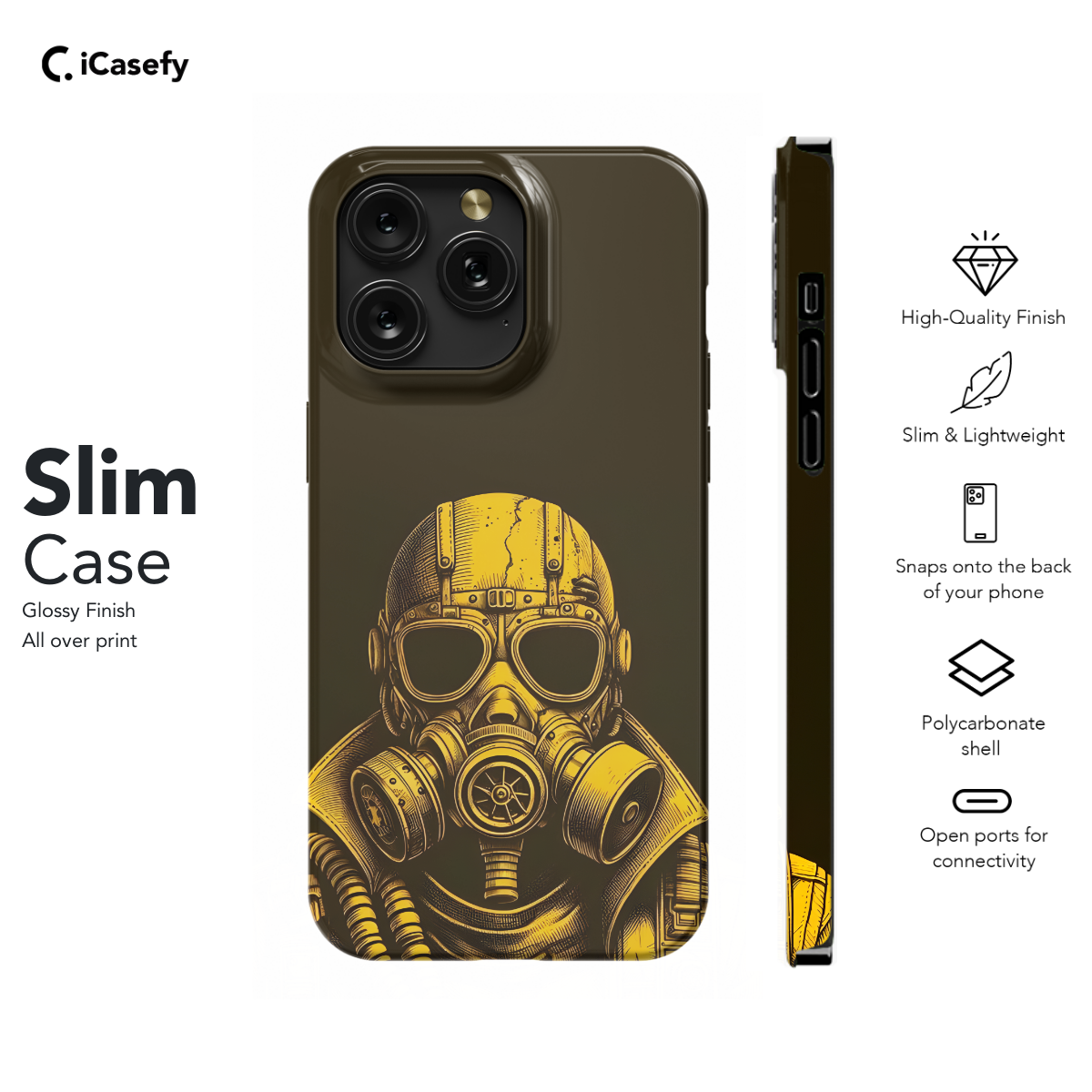 Steampunk Men in Mask Phone Case iPhone Samsung Cover Pixel 1620 - Image 6