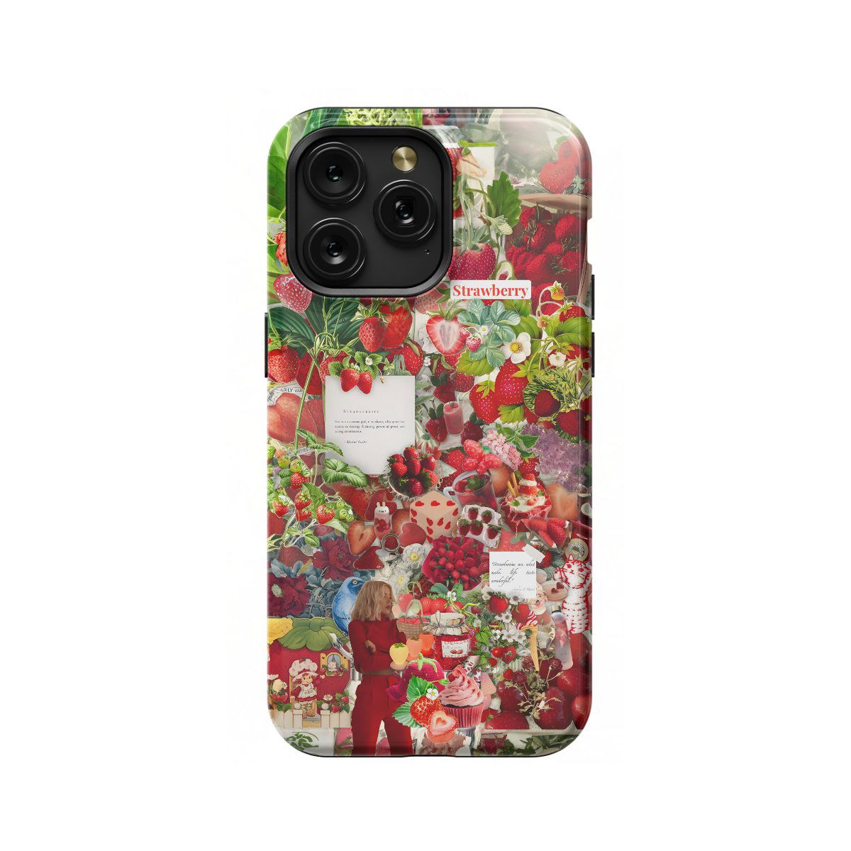 Strawberry Aesthetic Phone Case iPhone Samsung Pixel & More - Image 1