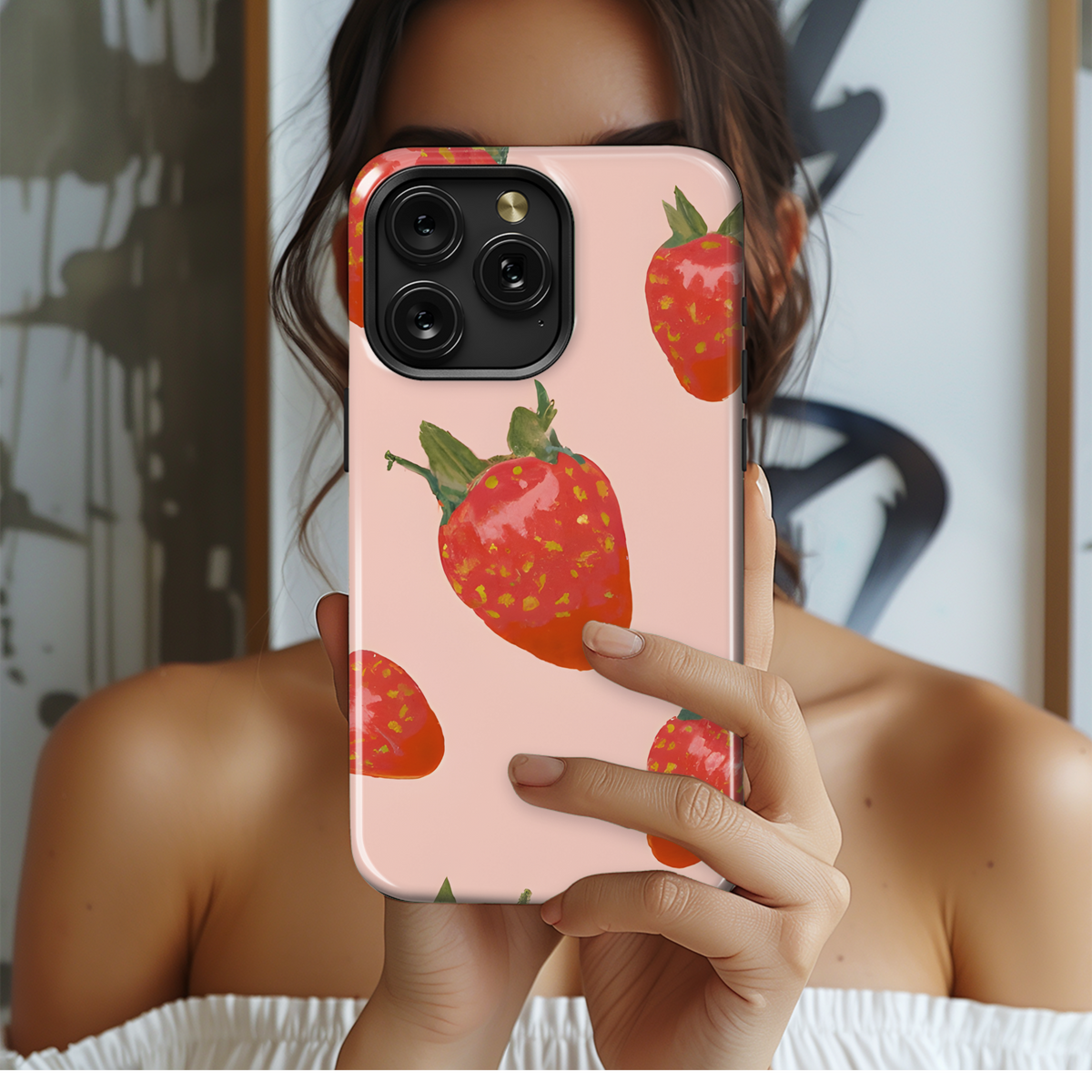 Strawberry Pastel Phone Case iPhone Samsung Cover Pixel 3580 - Image 2