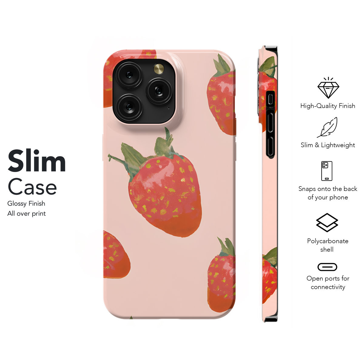 Strawberry Pastel Phone Case iPhone Samsung Cover Pixel 3580 - Image 7