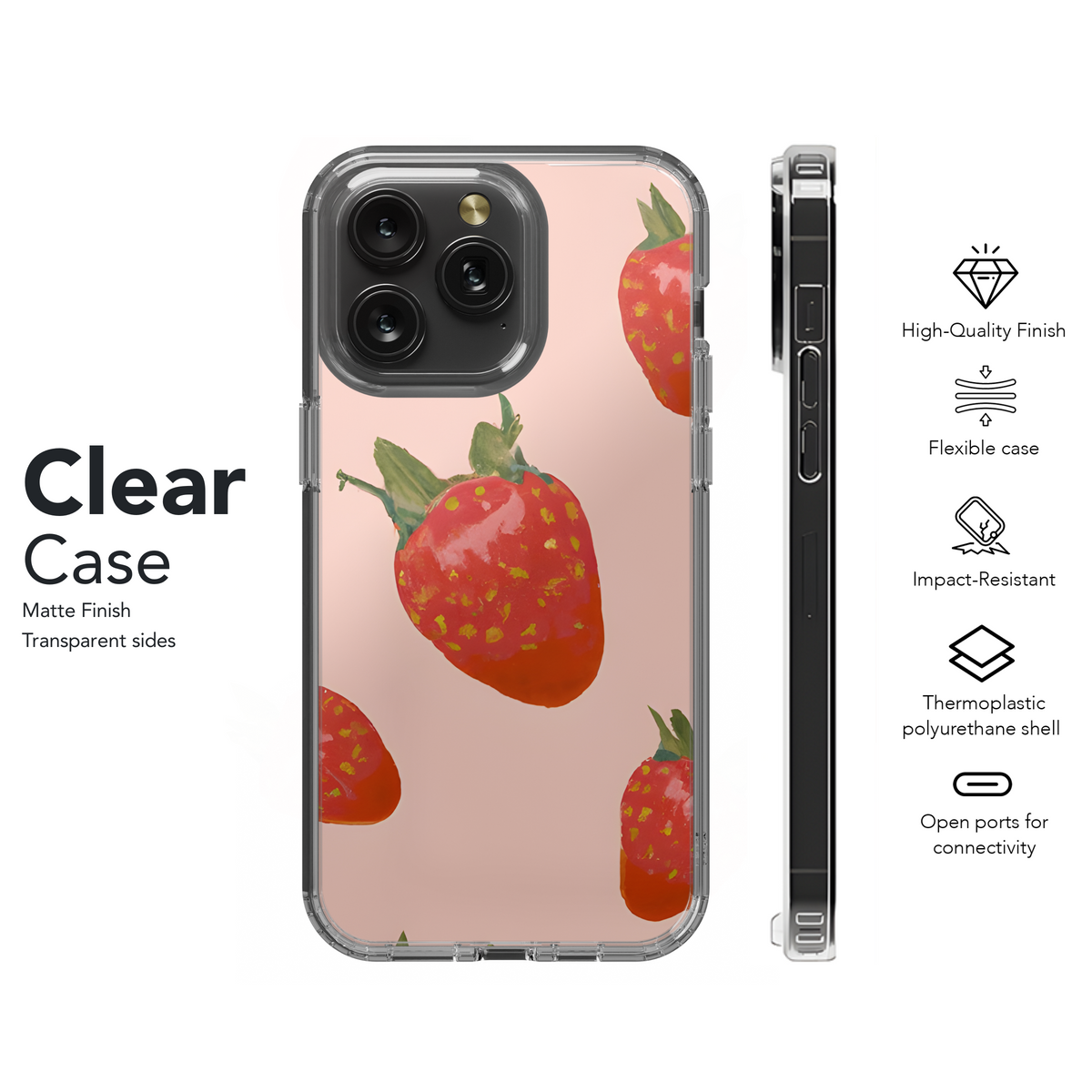 Strawberry Pastel Phone Case iPhone Samsung Cover Pixel 3580 - Image 8