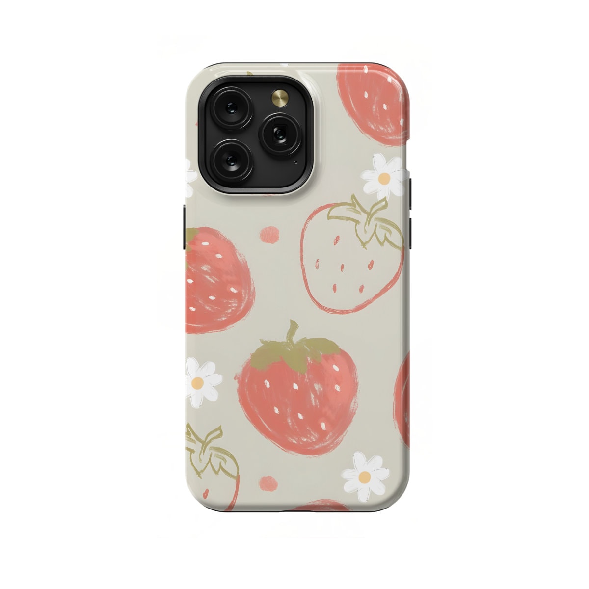 Strawberry Phone Case - iPhone Samsung Pixel - Cute and Vibrant Design - Image 1