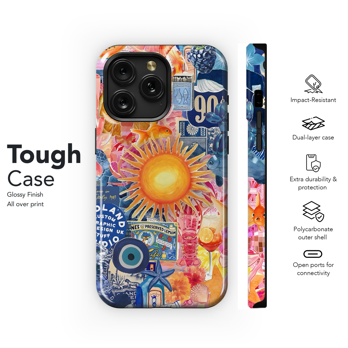 Summer 90s Collage
 Phone Case iPhone Samsung Cover Pixel 4194 - Image 6