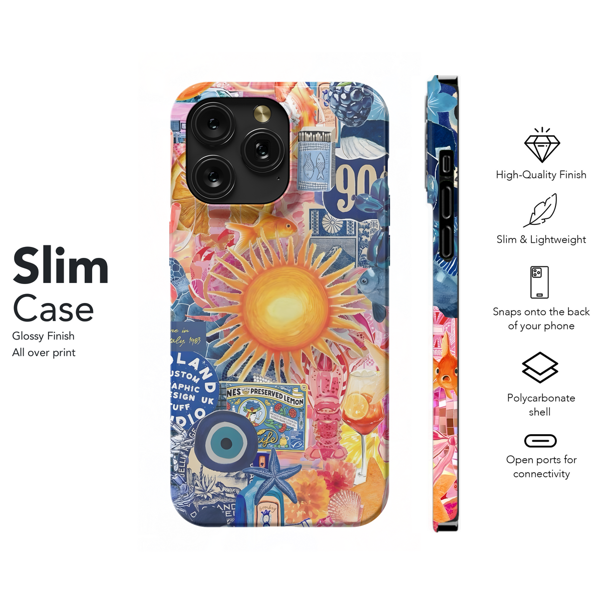 Summer 90s Collage
 Phone Case iPhone Samsung Cover Pixel 4194 - Image 7