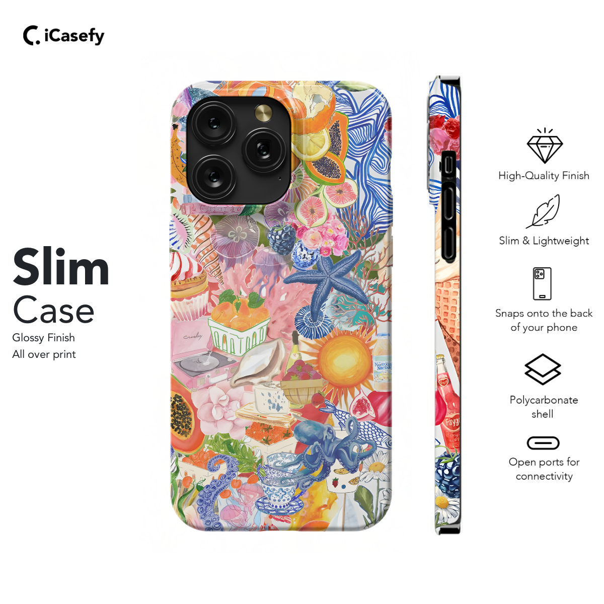 Summer Vibe Collage Beachy Sea Ocean Aesthetic Phone Case iPhone Samsung Pixel & More 360 - Image 6