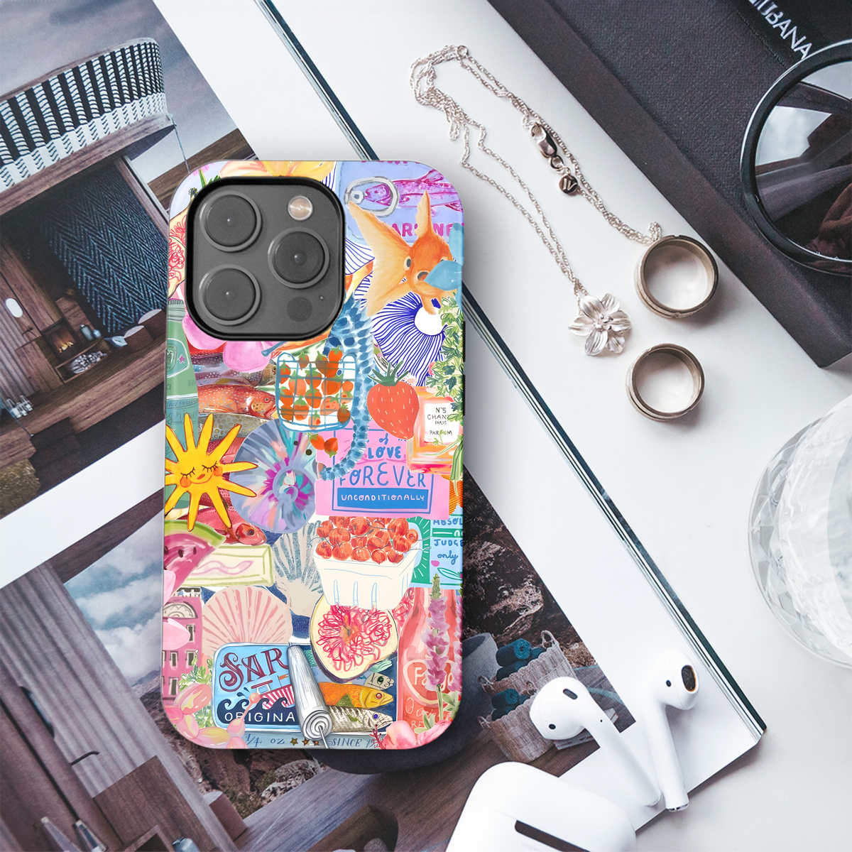 Summertime Collage Art
 Phone Case iPhone Samsung Cover Pixel 4177 - Image 3