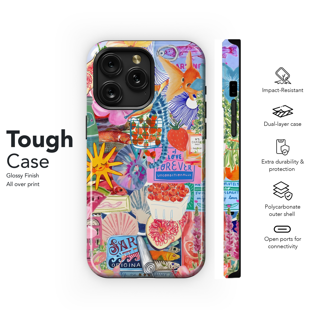 Summertime Collage Art
 Phone Case iPhone Samsung Cover Pixel 4177 - Image 6