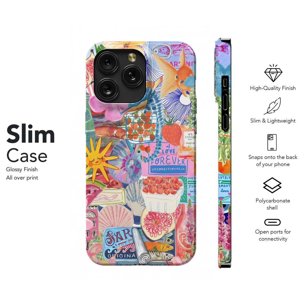 Summertime Collage Art
 Phone Case iPhone Samsung Cover Pixel 4177 - Image 7