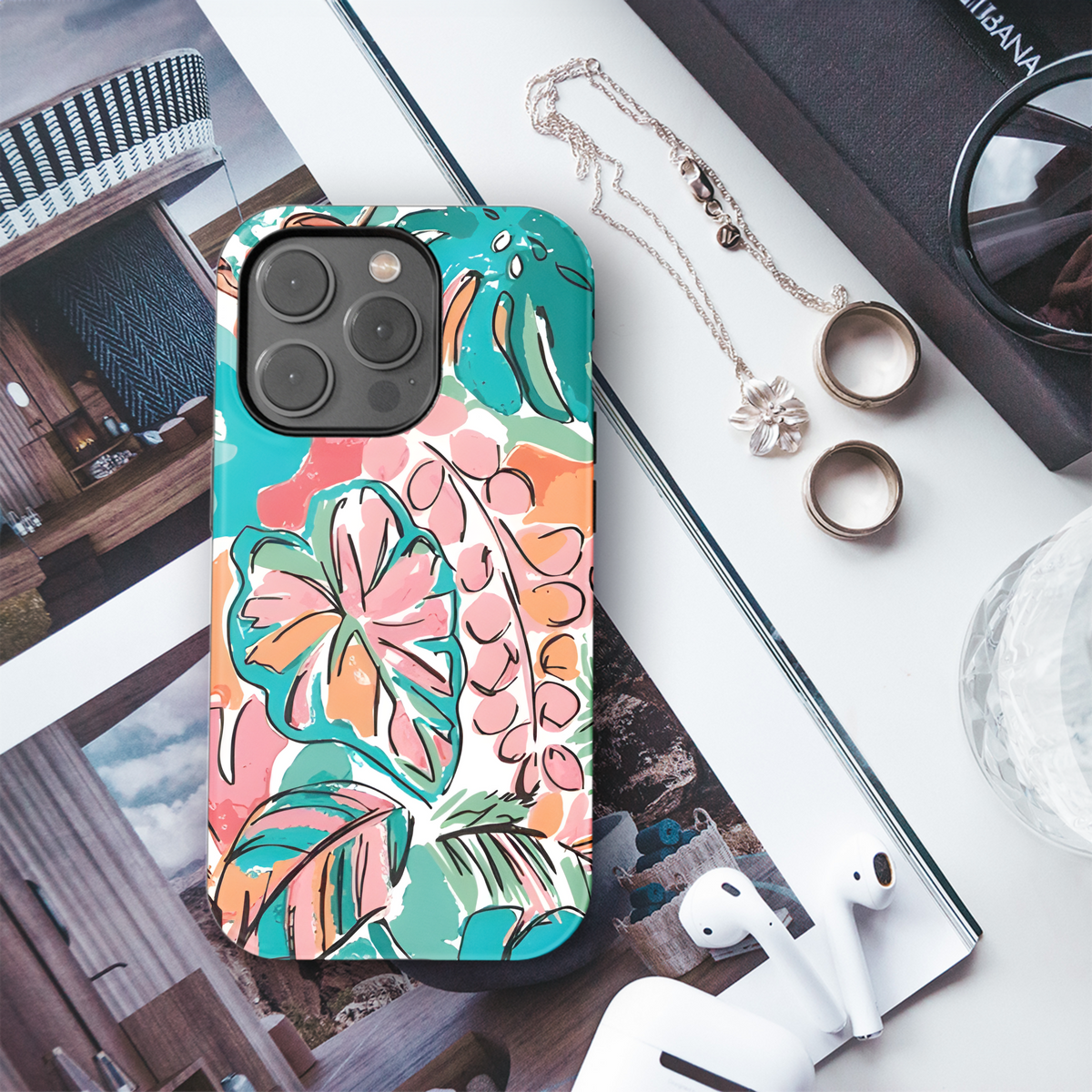 Summery Floral Mimics Phone Case iPhone Samsung Cover Pixel 2843 - Image 3