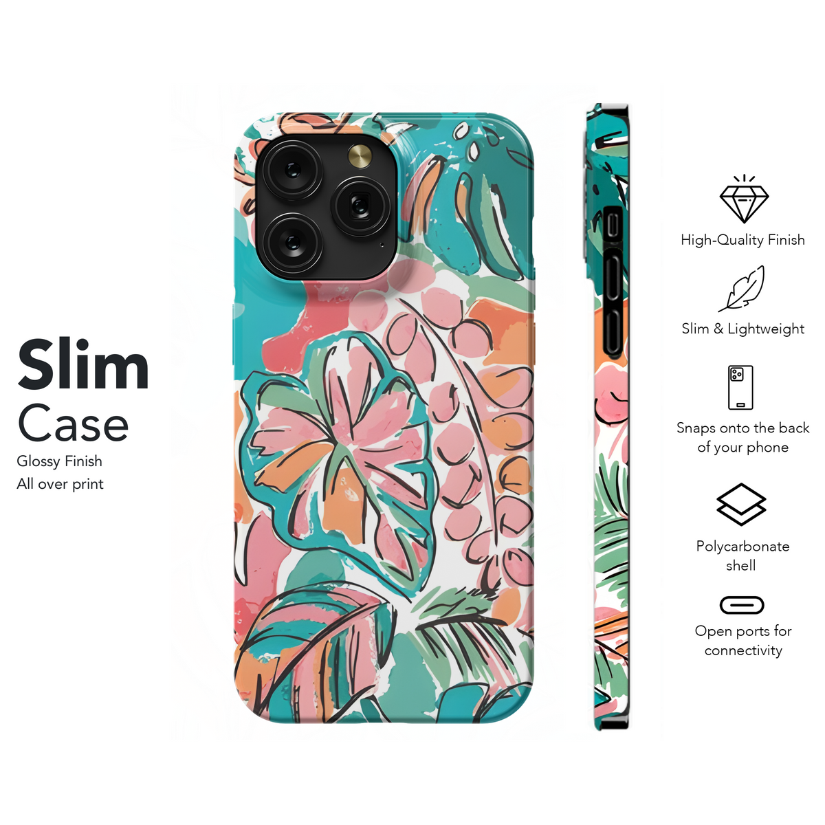 Summery Floral Mimics Phone Case iPhone Samsung Cover Pixel 2843 - Image 7