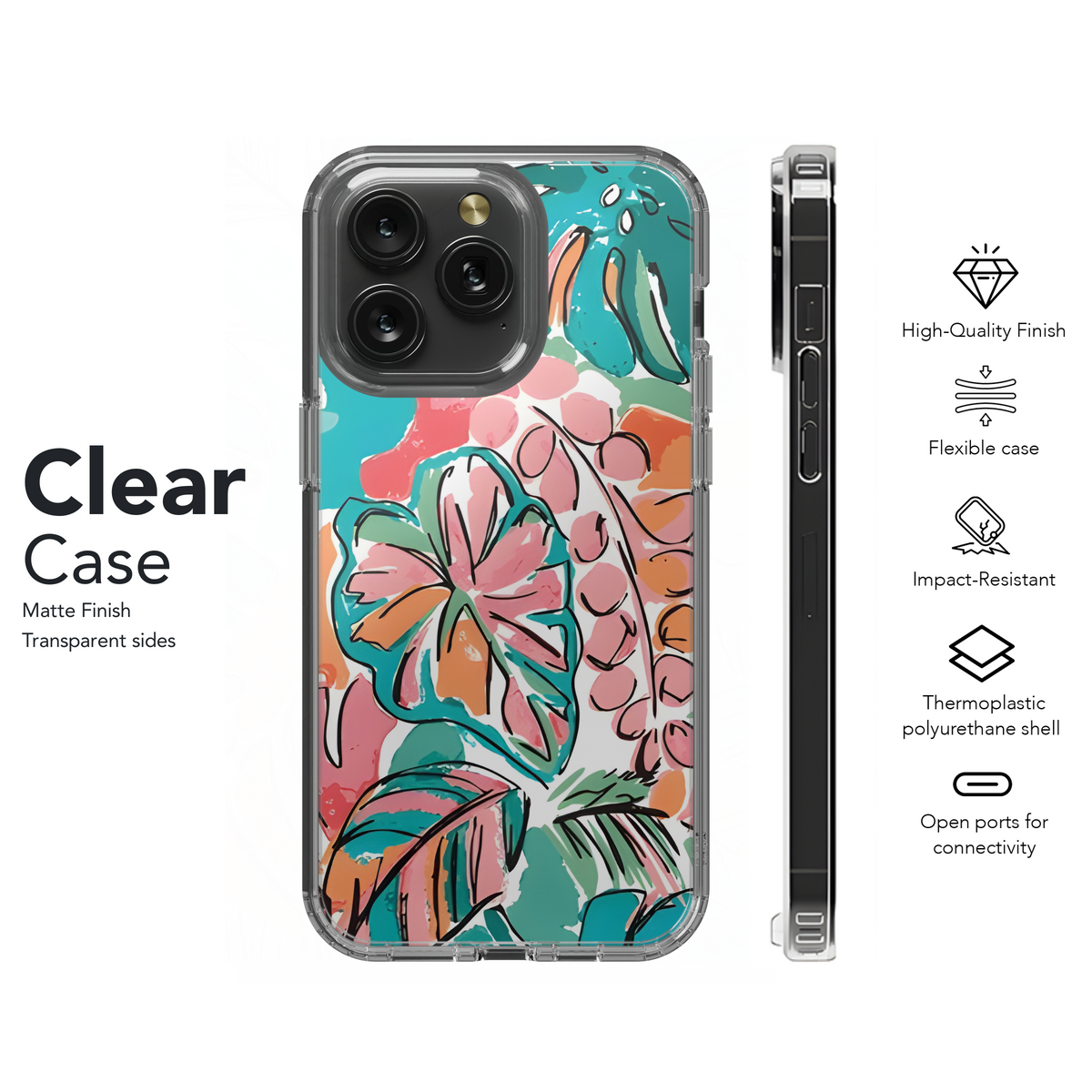 Summery Floral Mimics Phone Case iPhone Samsung Cover Pixel 2843 - Image 8