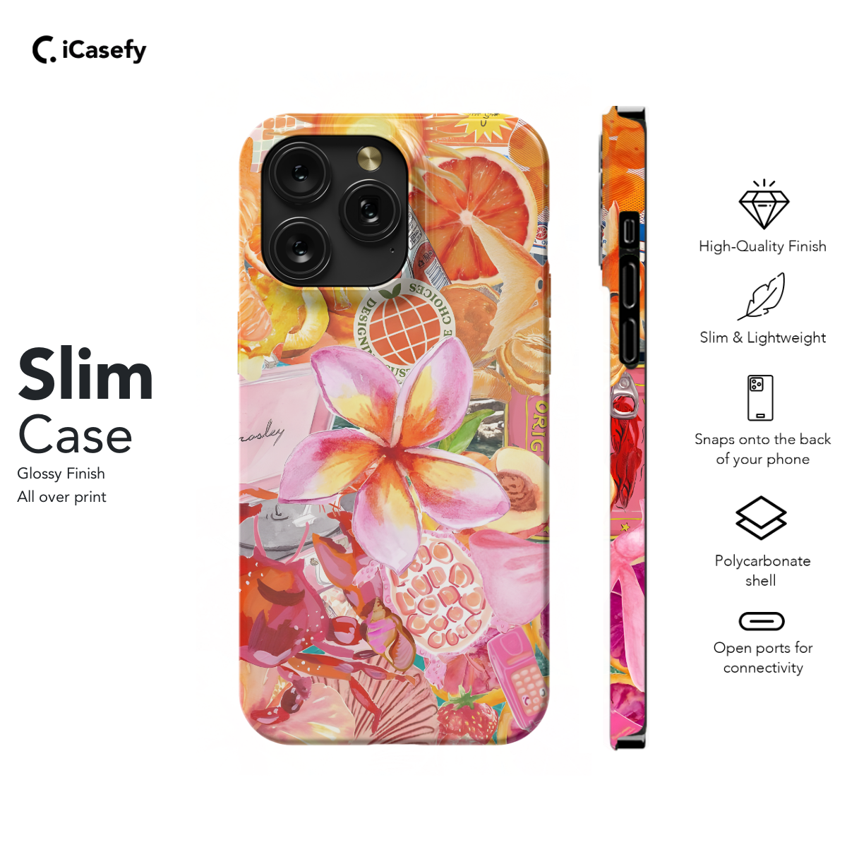 Sunset Flower Sea Life Collage Aesthetic Phone Case iPhone Samsung Pixel & More 362 - Image 6