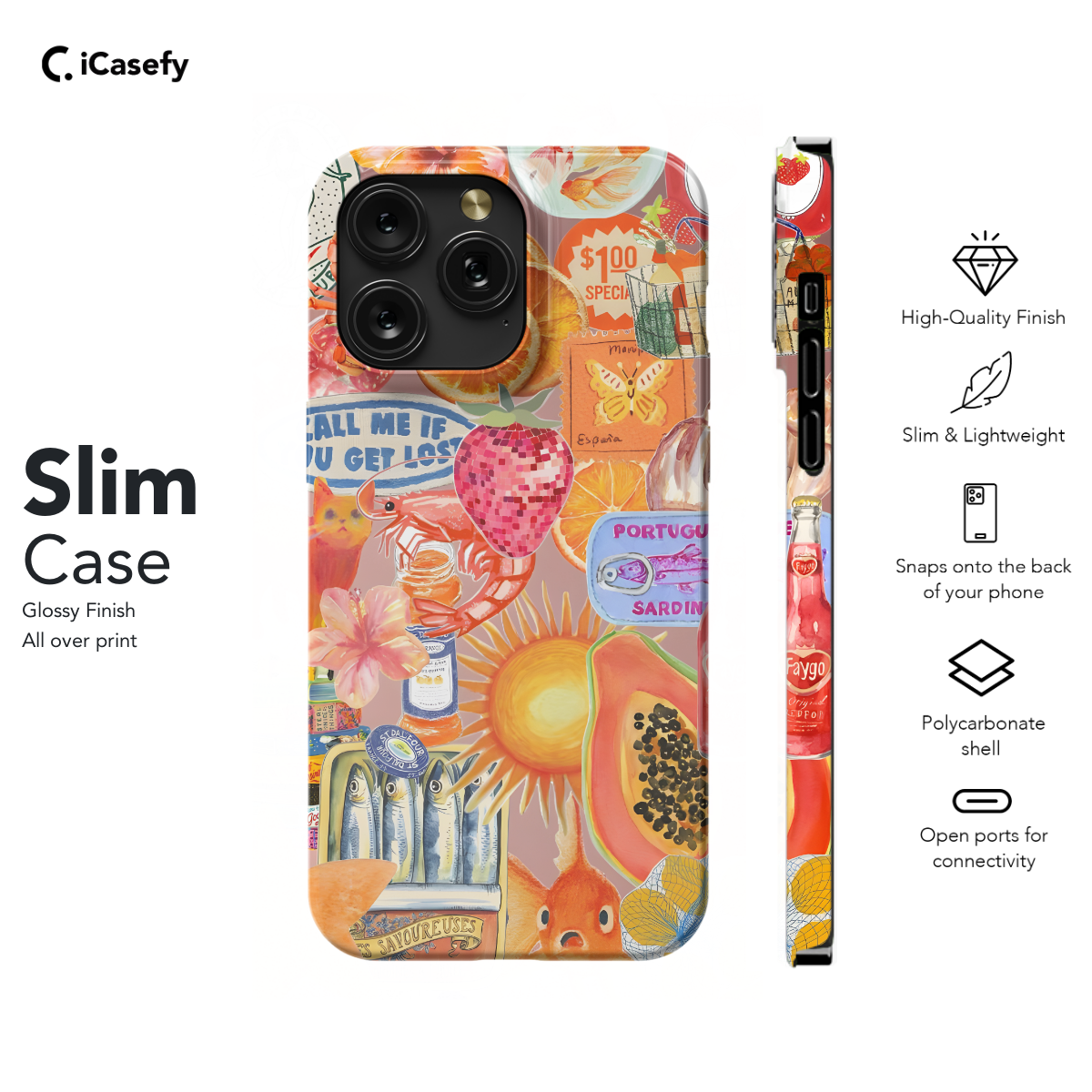 Sunset Flower Sea Life Collage Aesthetic Phone Case iPhone Samsung Pixel & More 363 - Image 6