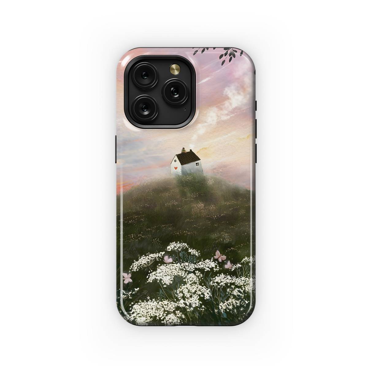 Sunset Hilltop House
 Phone Case iPhone Samsung Cover Pixel 4300 - Image 1