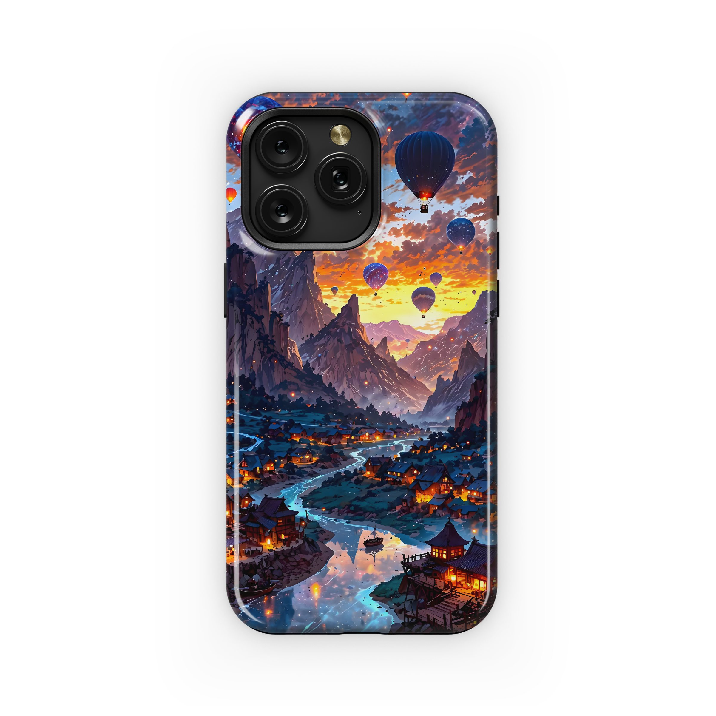 Sunset Hot Air Balloons
 Phone Case iPhone Samsung Cover Pixel 4519 - Image 1