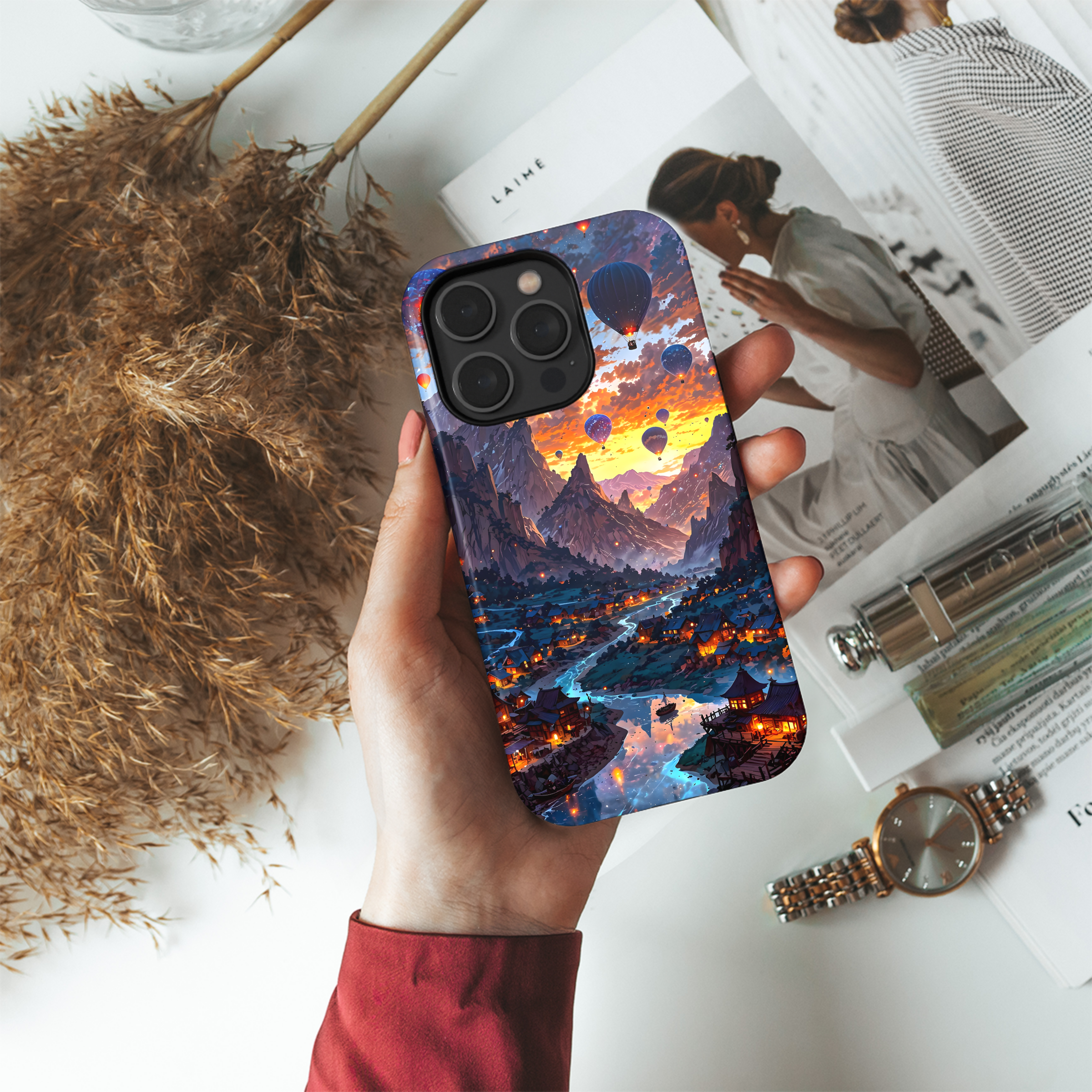 Sunset Hot Air Balloons
 Phone Case iPhone Samsung Cover Pixel 4519 - Image 4