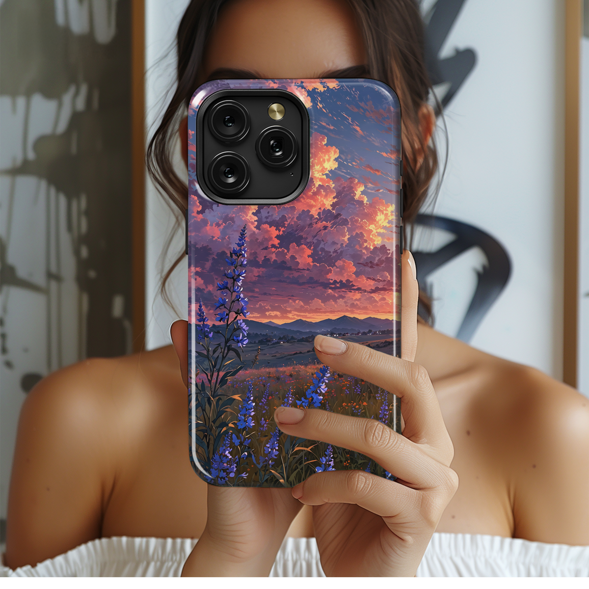 Sunset Meadow Bloom
 Phone Case iPhone Samsung Cover Pixel 4163 - Image 2