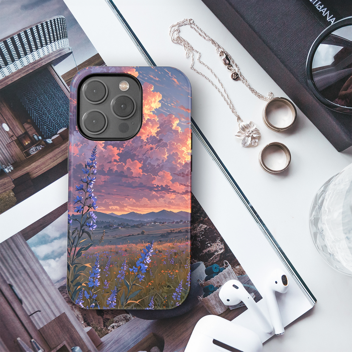 Sunset Meadow Bloom
 Phone Case iPhone Samsung Cover Pixel 4163 - Image 3