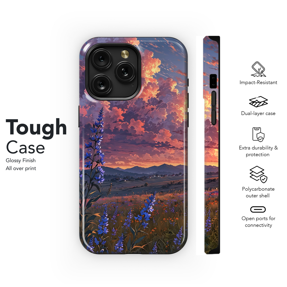 Sunset Meadow Bloom
 Phone Case iPhone Samsung Cover Pixel 4163 - Image 6