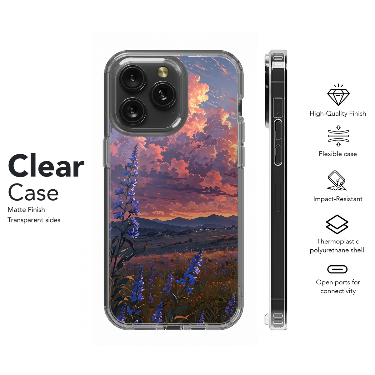 Sunset Meadow Bloom
 Phone Case iPhone Samsung Cover Pixel 4163 - Image 8