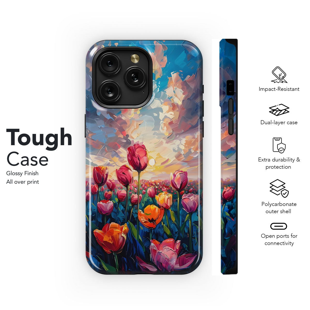 Sunset Tulip Dreamscape
 Phone Case iPhone Samsung Cover Pixel 4167 - Image 6