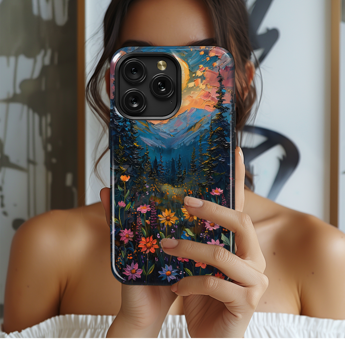 Sunset Wildflowers
 Phone Case iPhone Samsung Cover Pixel 4142 - Image 2