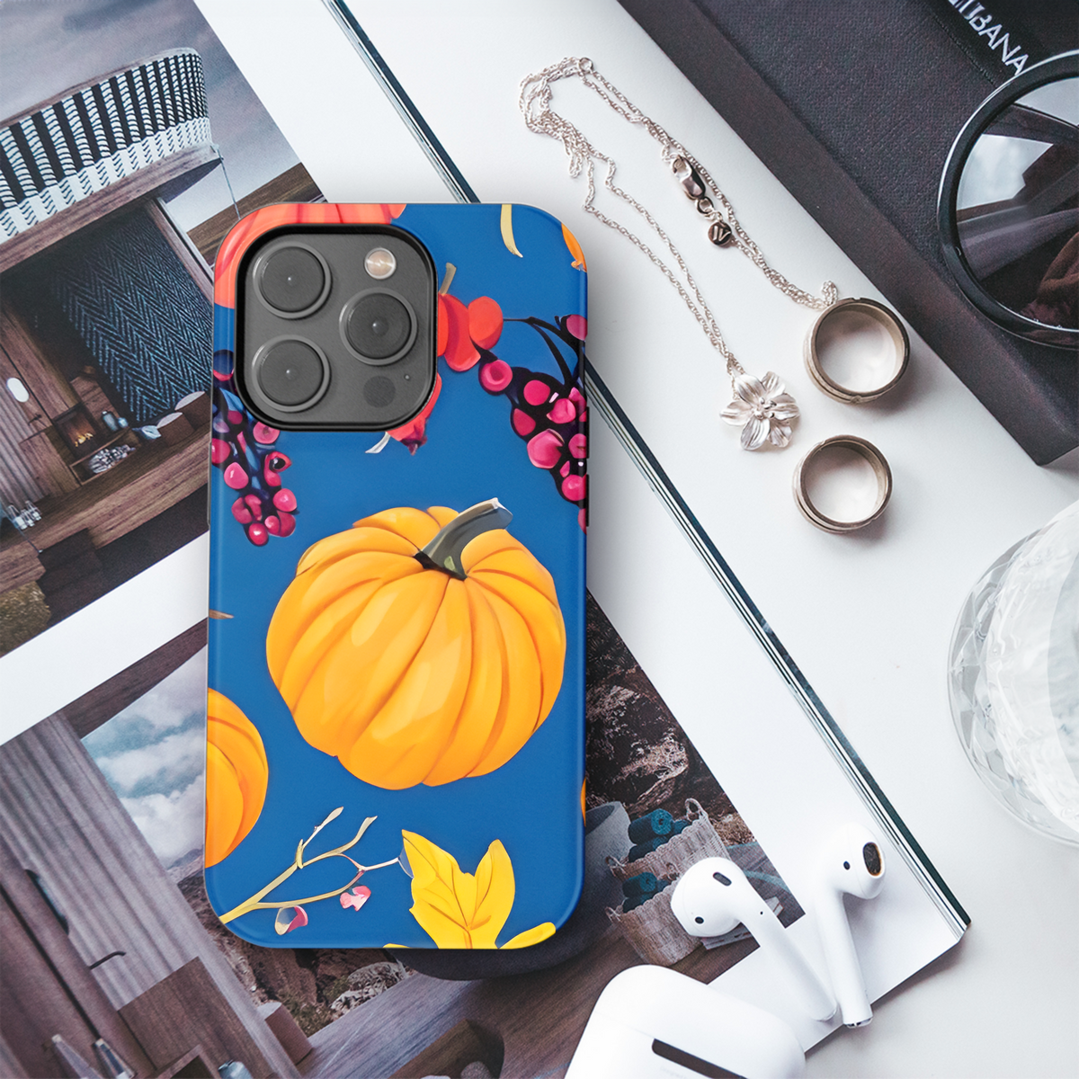 Surreal Pumpkin Phone Case iPhone Samsung Cover Pixel 2948 - Image 3