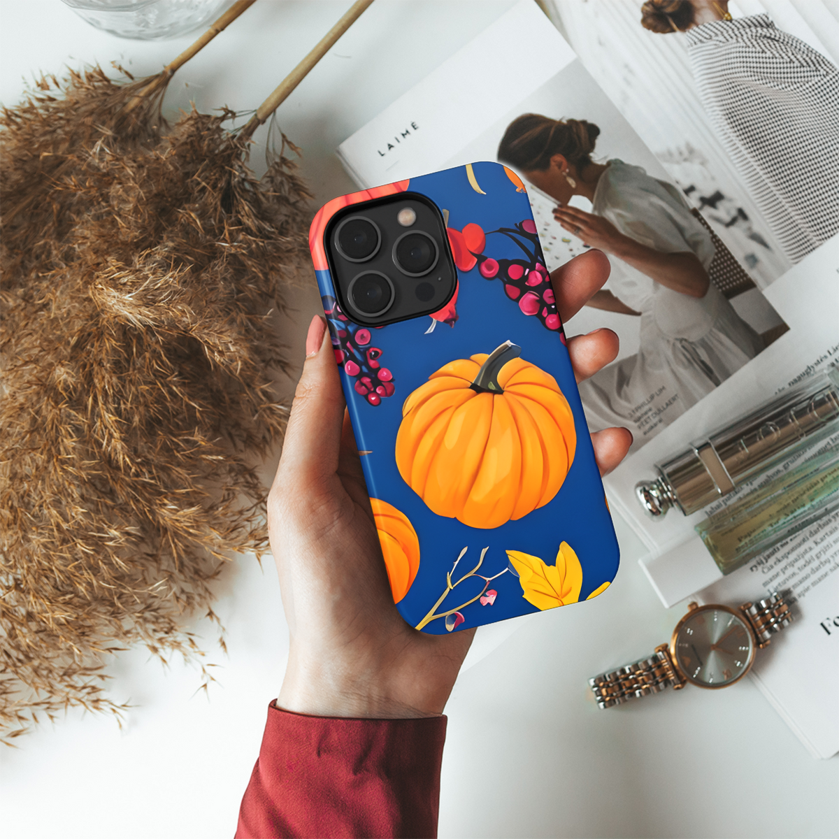 Surreal Pumpkin Phone Case iPhone Samsung Cover Pixel 2948 - Image 4