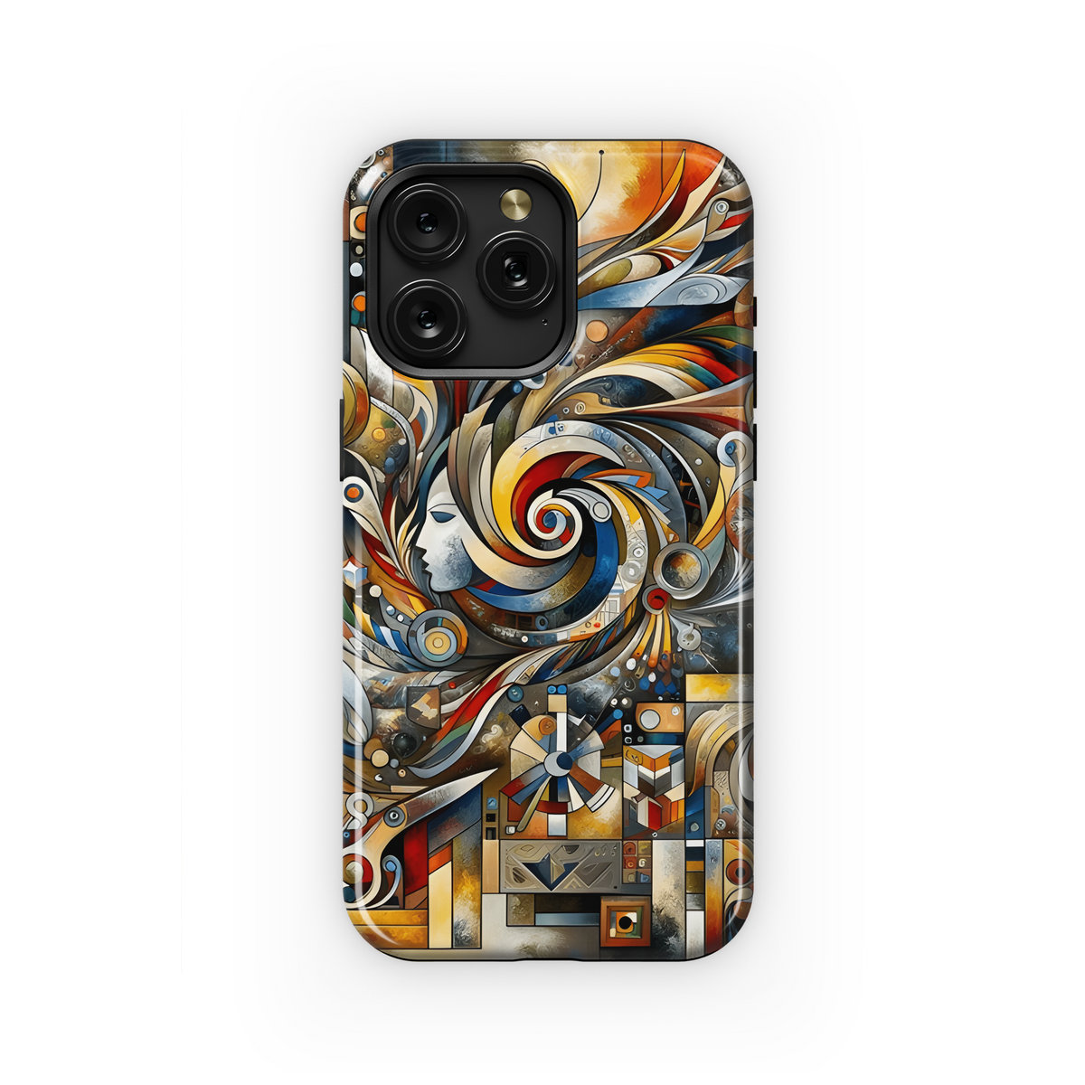 Surrealist Cubist Polka Dot Burst Phone Case iPhone Samsung Cover Pixel 3555 - Image 1