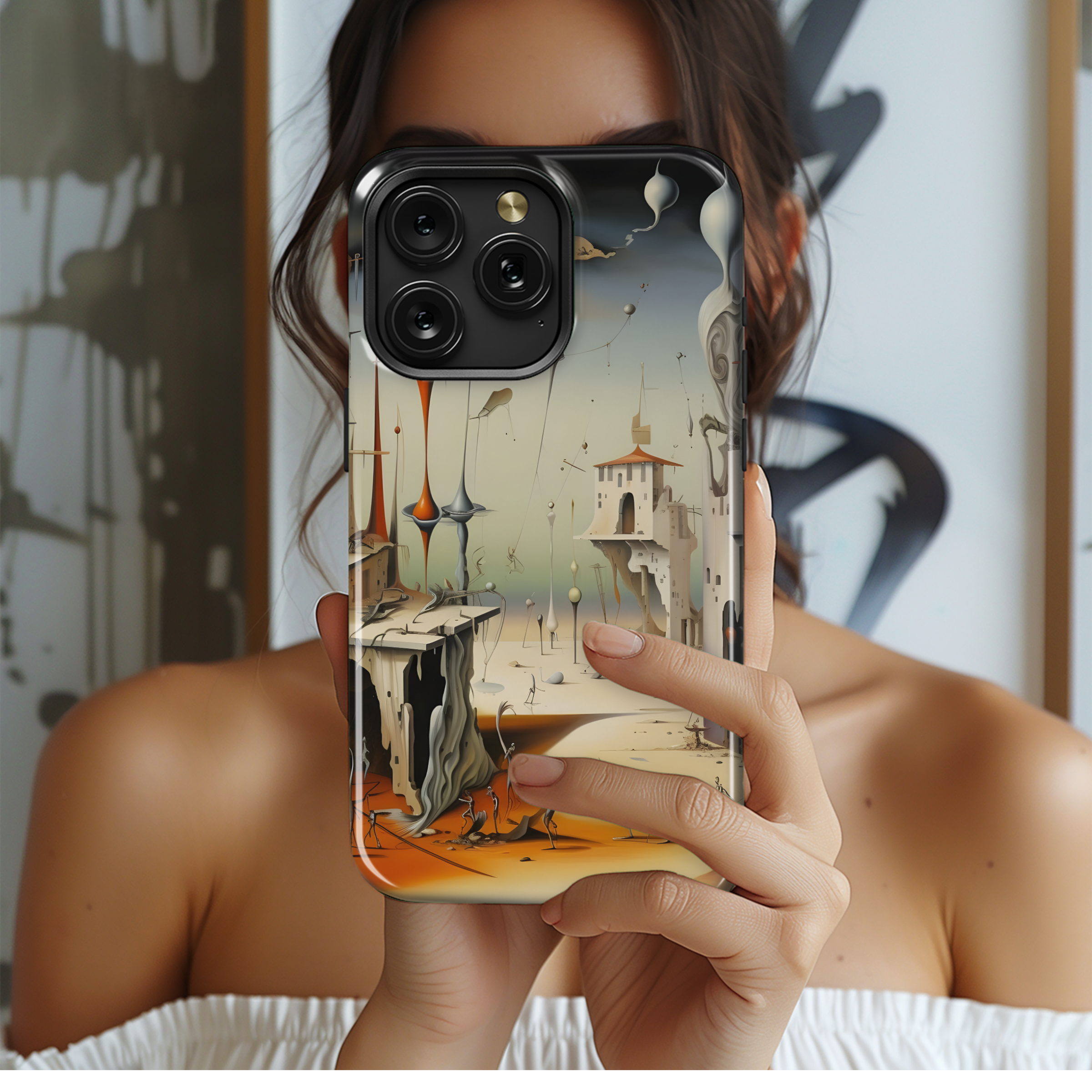 Surrealist Dreamscape Art
 Phone Case iPhone Samsung Cover Pixel 4455 - Image 2