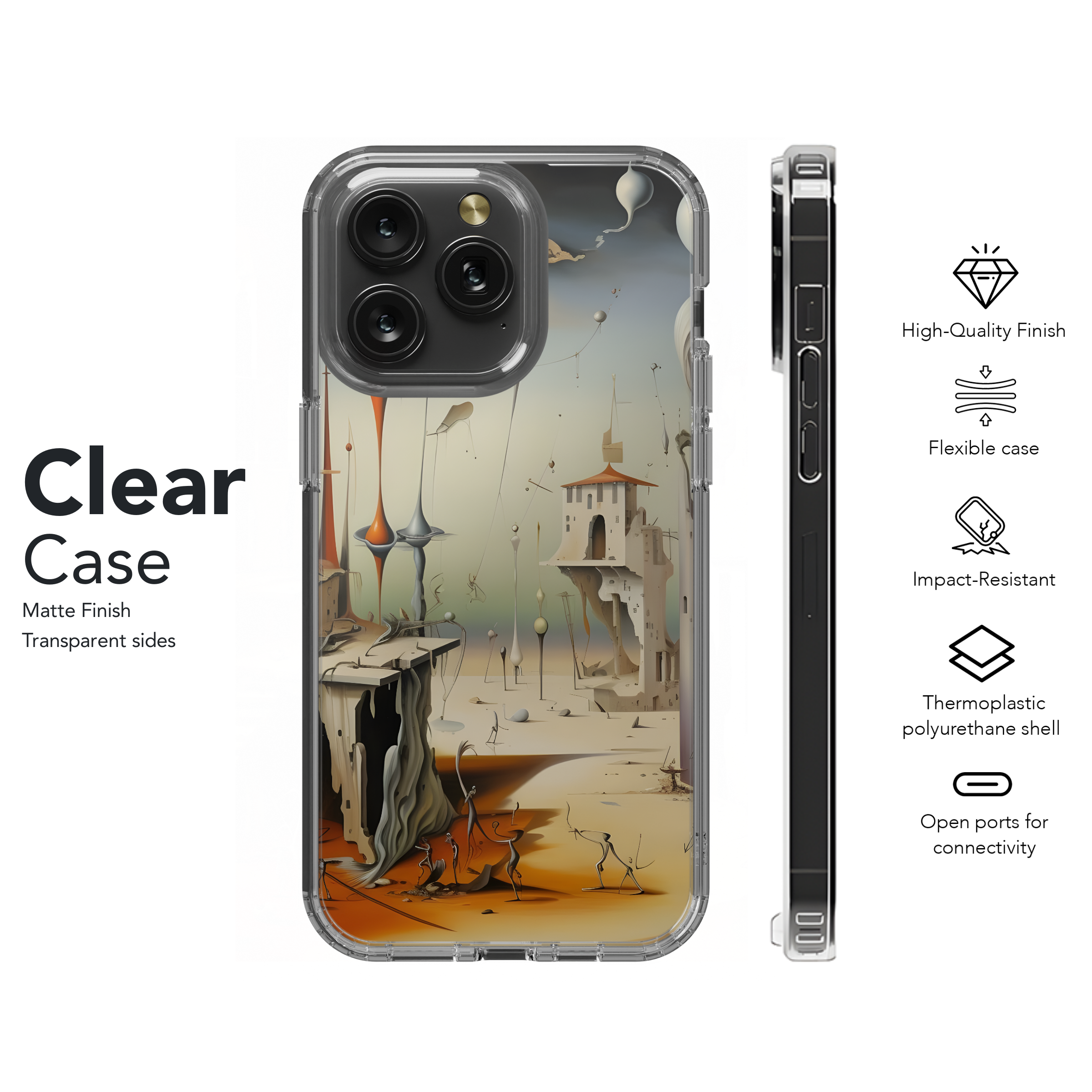 Surrealist Dreamscape Art
 Phone Case iPhone Samsung Cover Pixel 4455 - Image 8