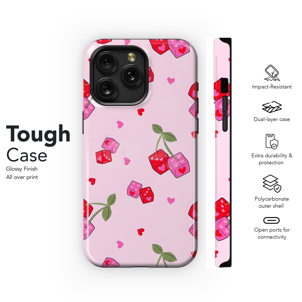 Sweetheart Cherry Dice
 Phone Case iPhone Samsung Cover Pixel 4240 - Image 6