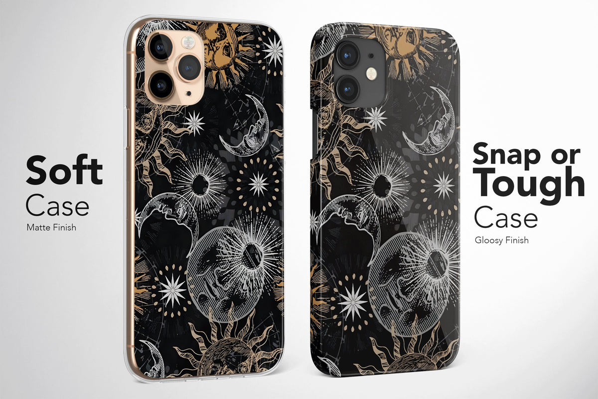 Tarot Phone Case Sun Moon Celestial Stars Zodiac Cover - Image 2