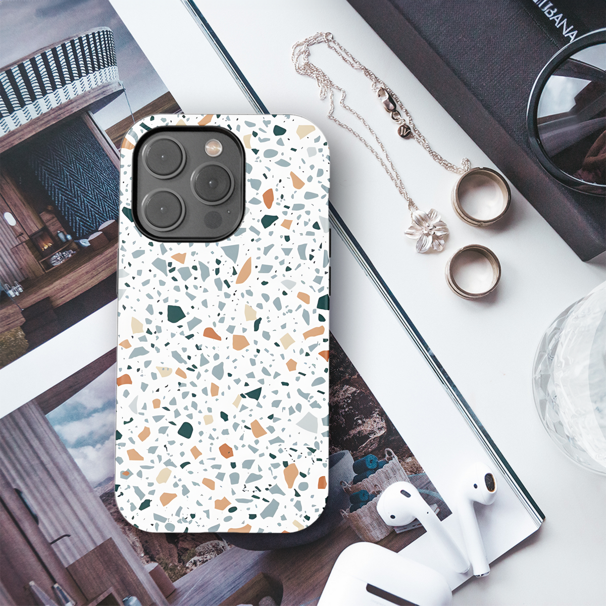 Terrazzo Phone Case iPhone Samsung Cover Pixel 2580 - Image 3