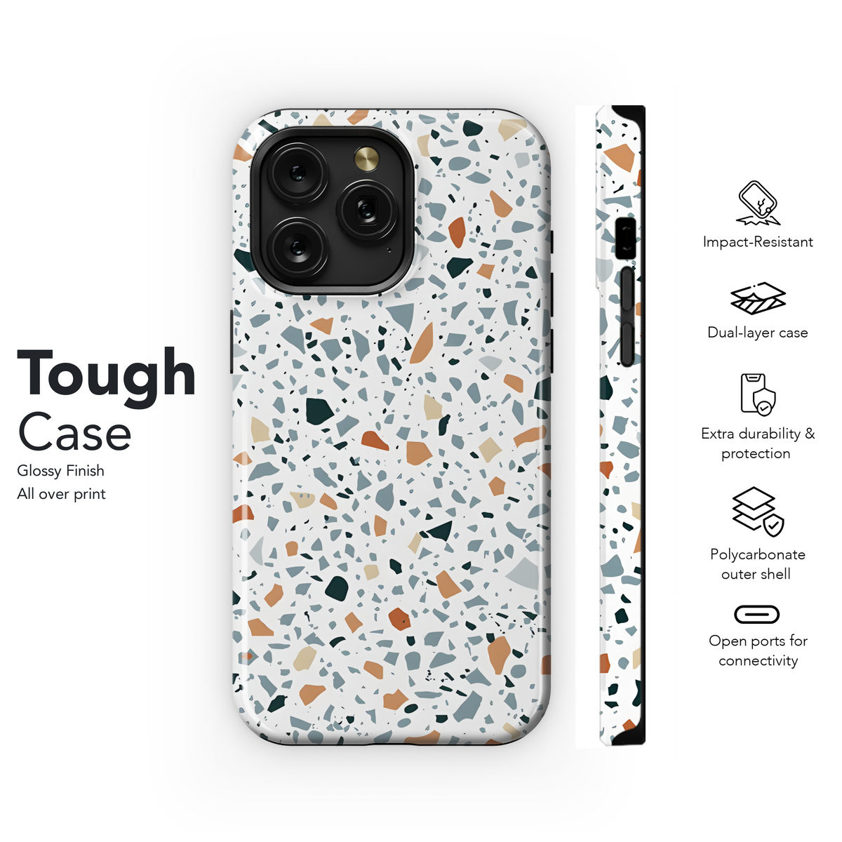 Terrazzo Phone Case iPhone Samsung Cover Pixel 2580 - Image 6