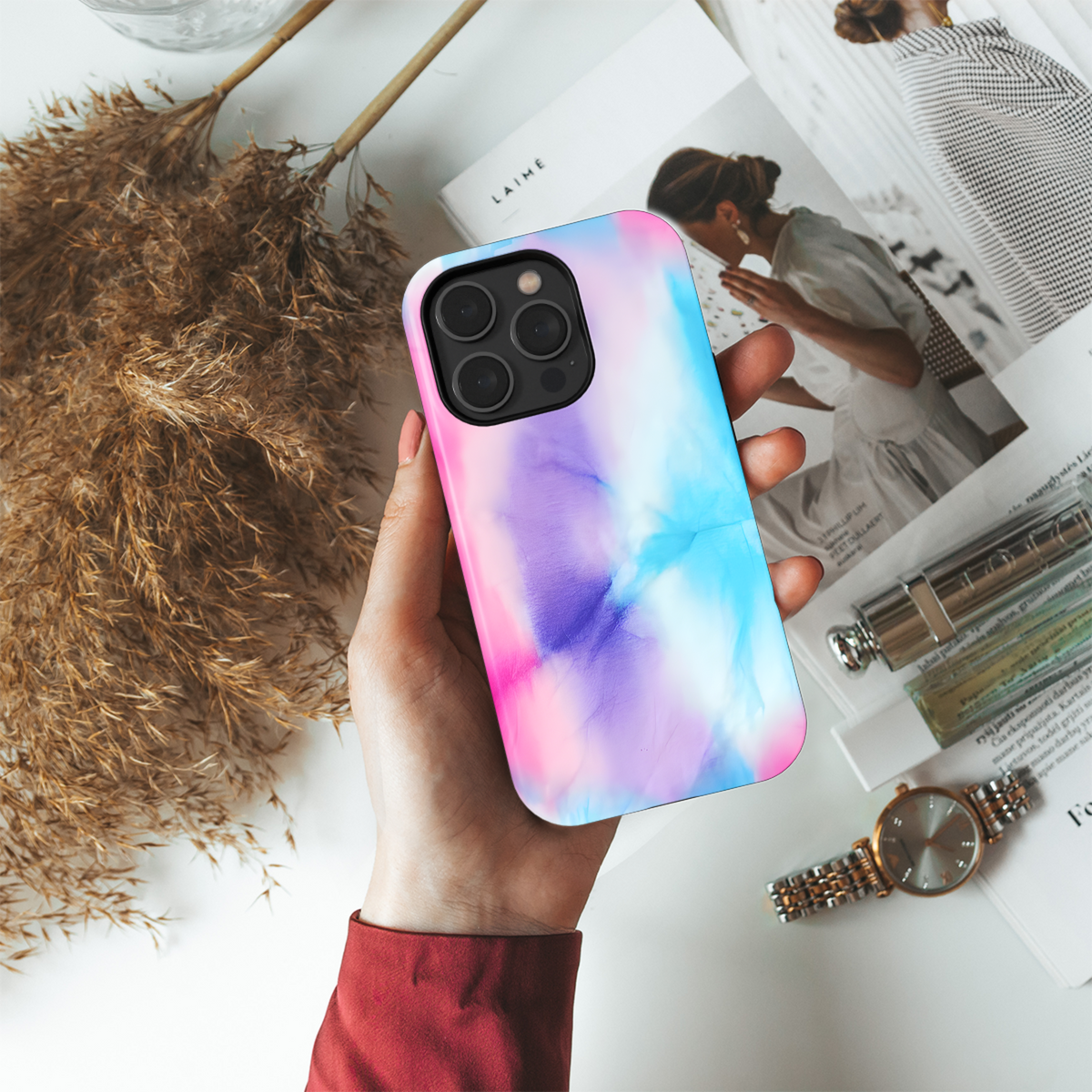 Tie Dye Hippie Phone Case iPhone Samsung Cover Pixel 3811 - Image 4