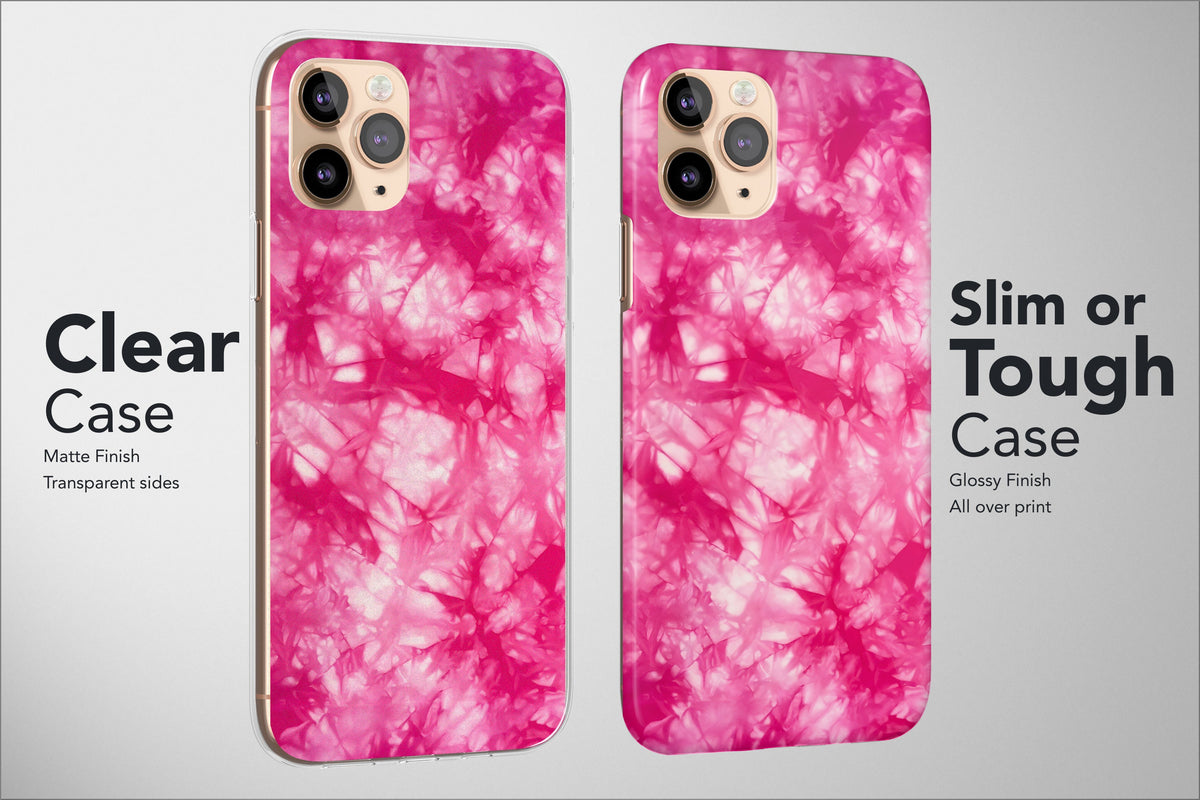 Tie Dye Phone Case Aesthetic Paint Pink Blu Colorful Cover - Image 2