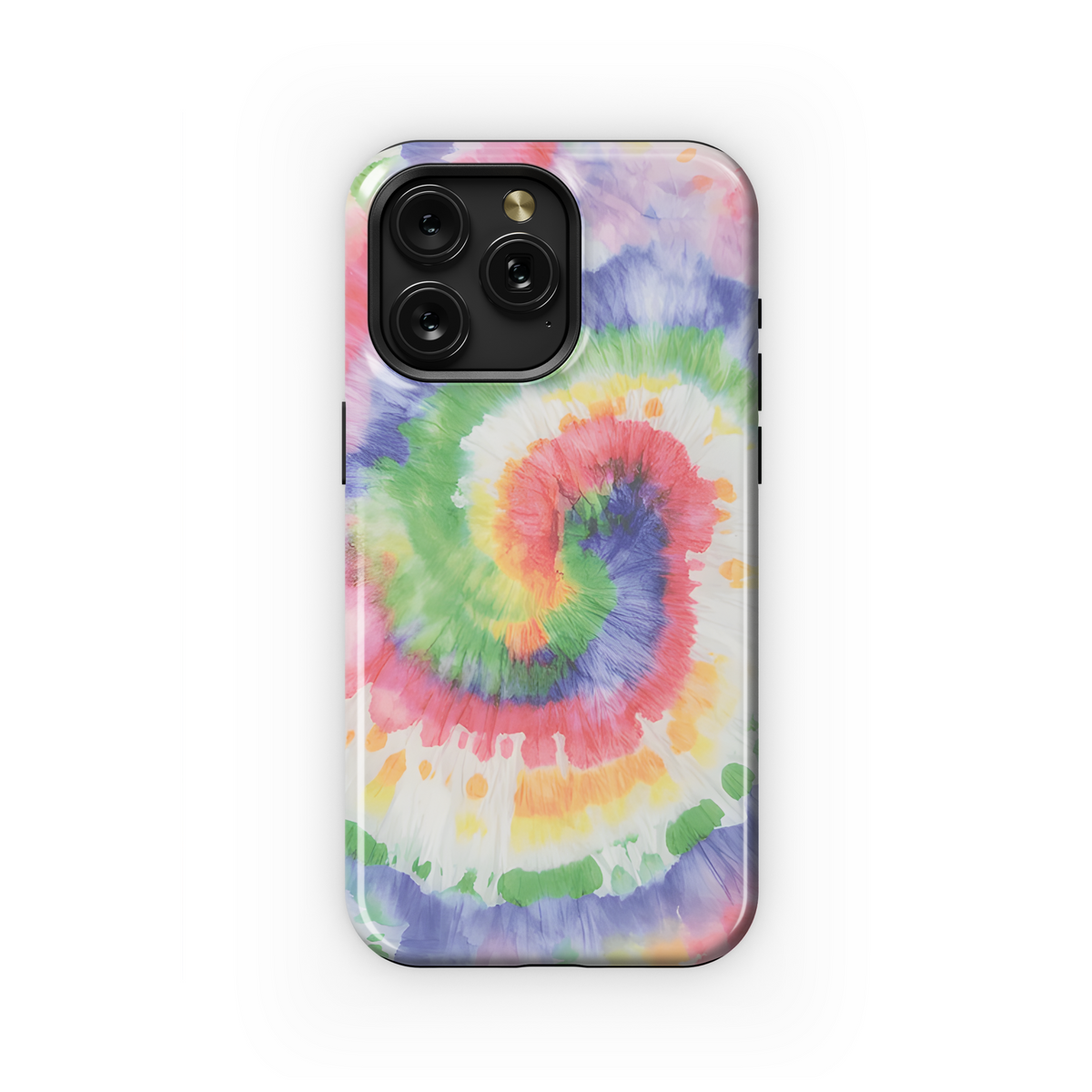 Tie Dye Rainbow Spiral Phone Case iPhone Samsung Cover Pixel 3839 - Image 1