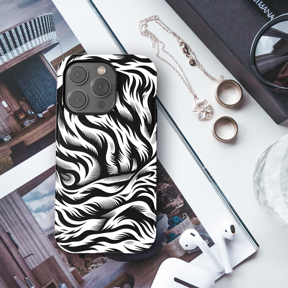 Tiger Stripe Camo Phone Case iPhone Samsung Cover Pixel 2748 - Image 3