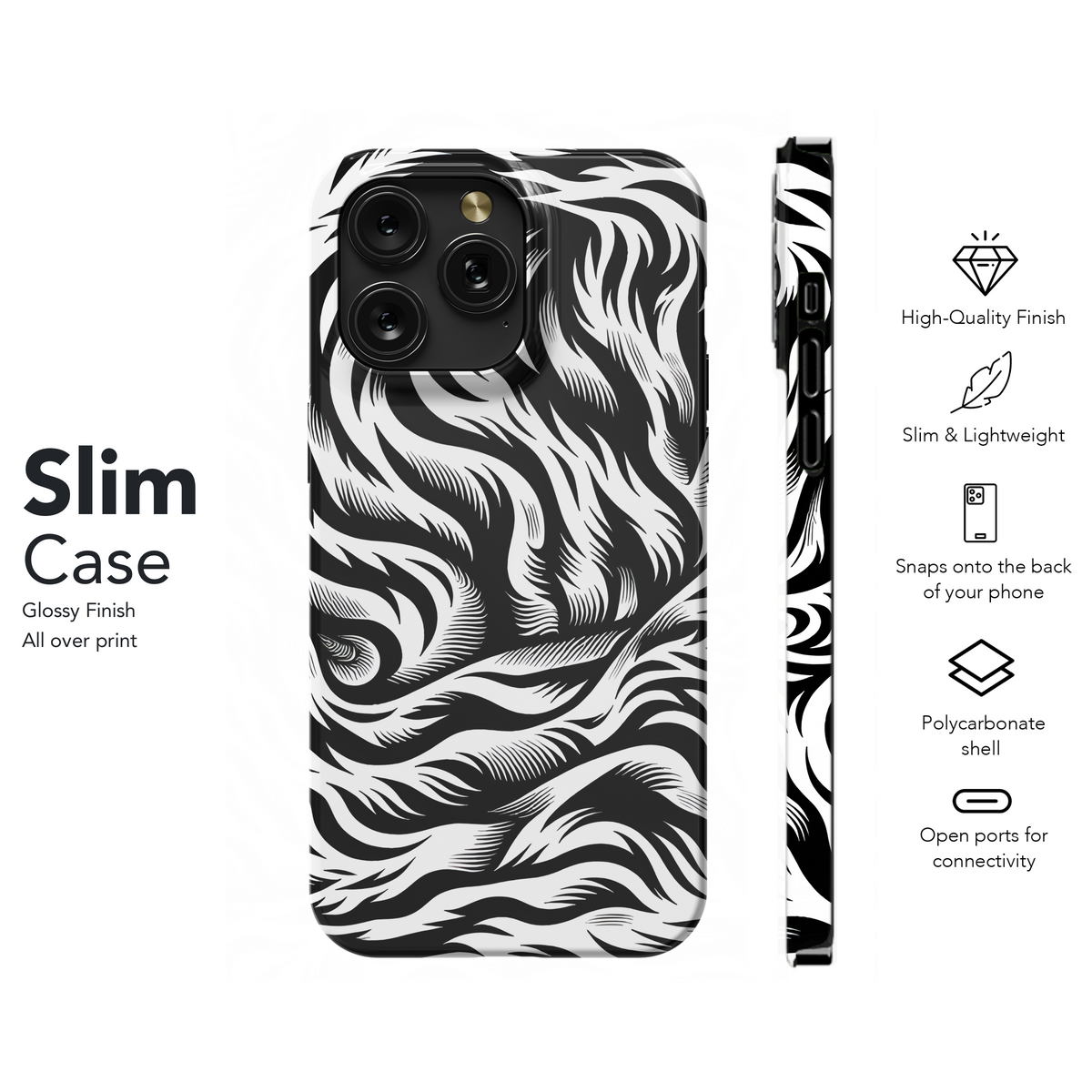 Tiger Stripe Camo Phone Case iPhone Samsung Cover Pixel 2748 - Image 7