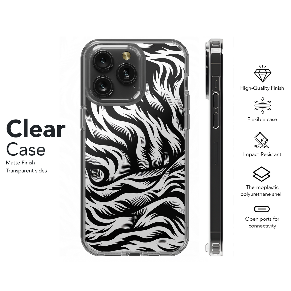 Tiger Stripe Camo Phone Case iPhone Samsung Cover Pixel 2748 - Image 8