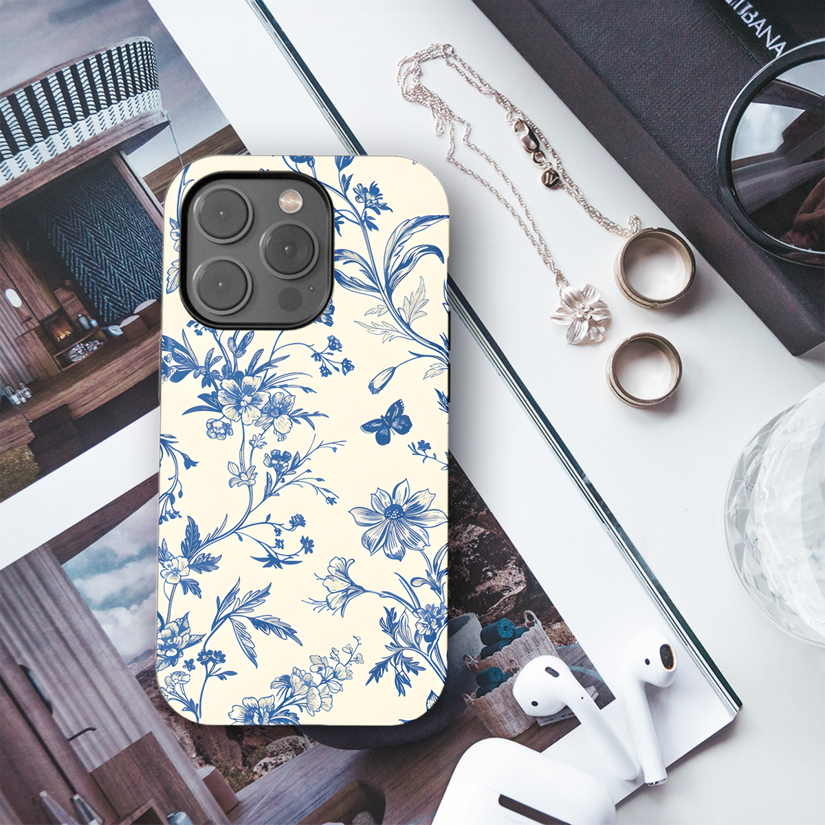 Toile De Jouy Vintage Floral Seamless Pattern Phone Case iPhone Samsung Cover Pixel 2344 - Image 3