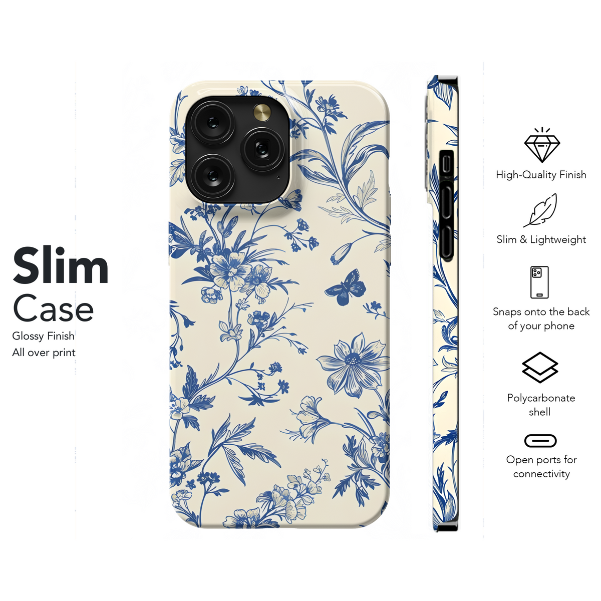 Toile De Jouy Vintage Floral Seamless Pattern Phone Case iPhone Samsung Cover Pixel 2344 - Image 7